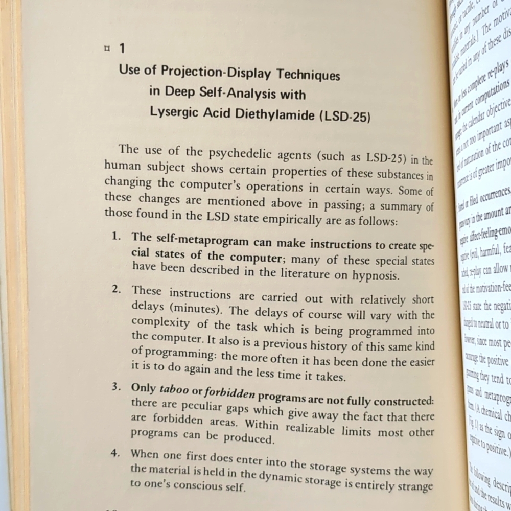 Programming and Metaprogramming in the Human Biocomputer - 1972 - Picture 6 of 11
